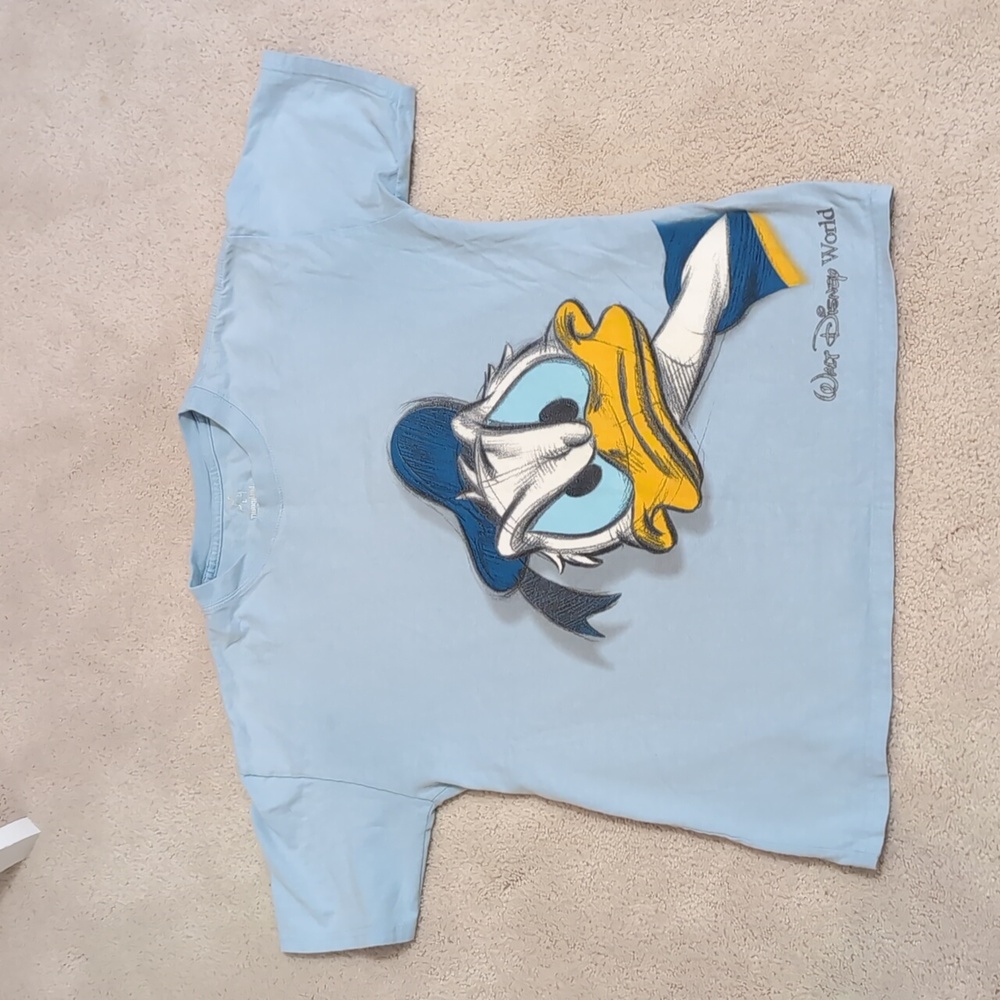 WDW Disney Donald Duck Light Blue T-shirt Size Child's Large